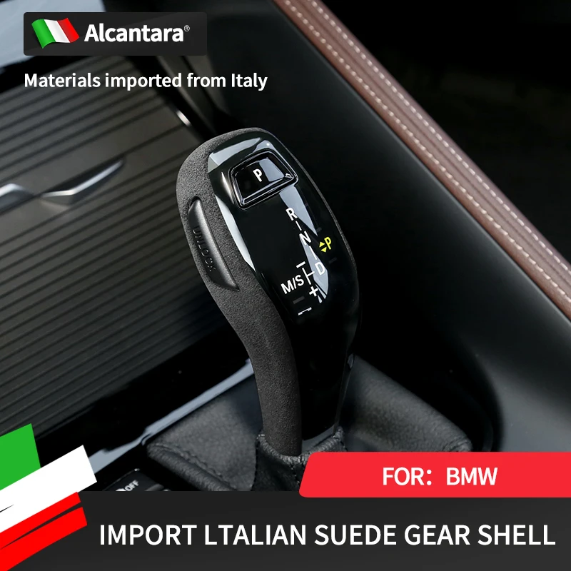 

Alcantara Gear Shift Collars Cover for BMW 2020 2021 2022 2023 X1 X2 1series Handle Protective Covers Accessories Interior