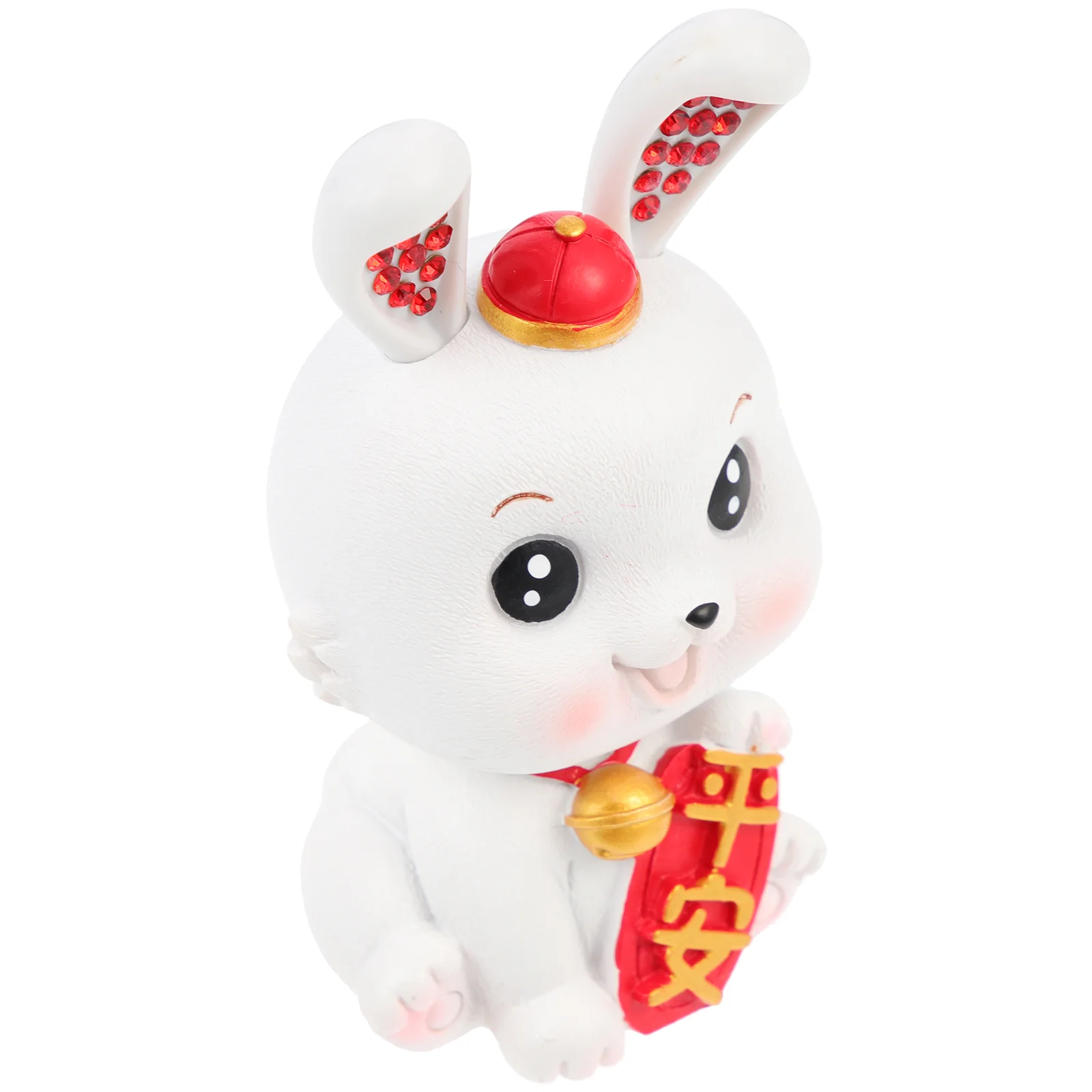 

Year Decorations Chinese New Rabbit Statue Bunny Figurinesthe Car Dashboard Zodiac Decoration