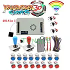 Аркадный шкаф 4018 в 1 комплект 2 игрока многофункциональная настольная игра Wifi версия Pandora 168 из 3D 5-контактный джойстик хромиросветодиодный светодиодная кнопка для монет