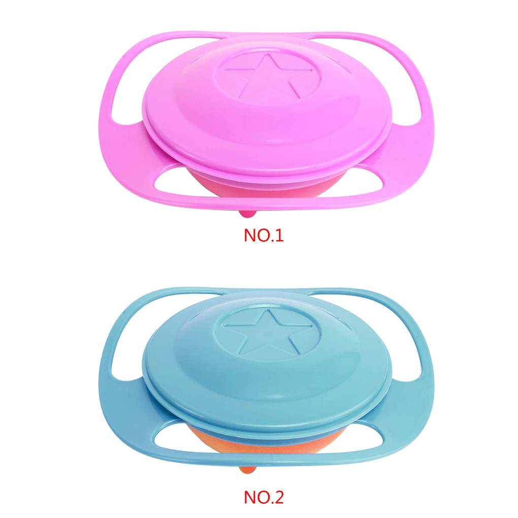 

Gyro Bowl Practical Design Food-grade PP Tools Anti-overflow Feeding Dishes