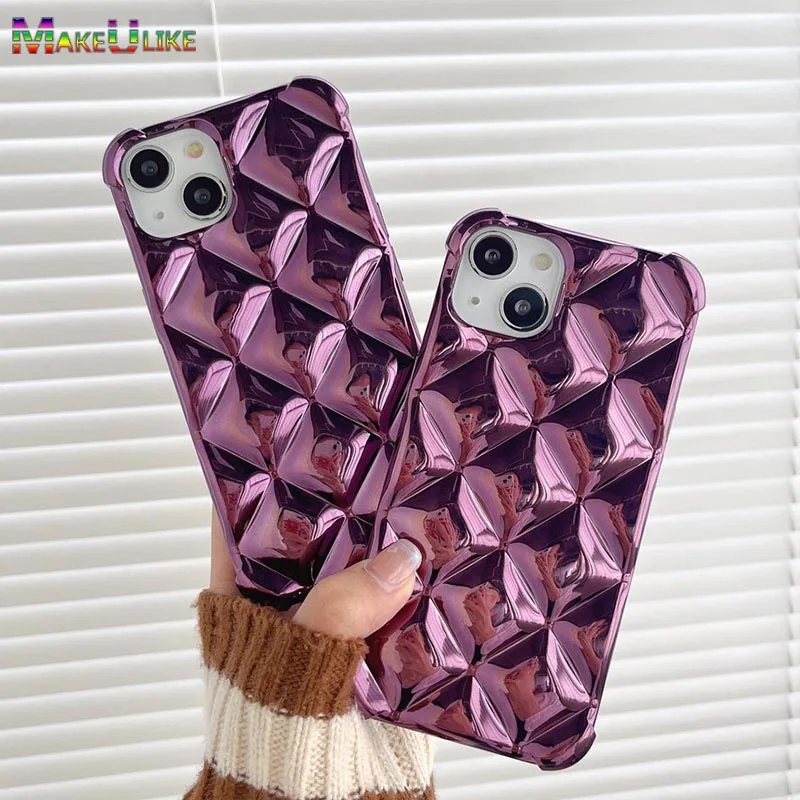 

Case for iPhone 14 13 12 Pro Max Case Soft Silicone Shinning Shockproof Cover for iPhone 14 Plus 11 12Pro 13Pro 14Pro Max Case