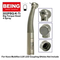 being dental led fiber optic high speed air turbine big torque handpiece 302pbq k ti for 8000b kavo multiflex lux led coupling