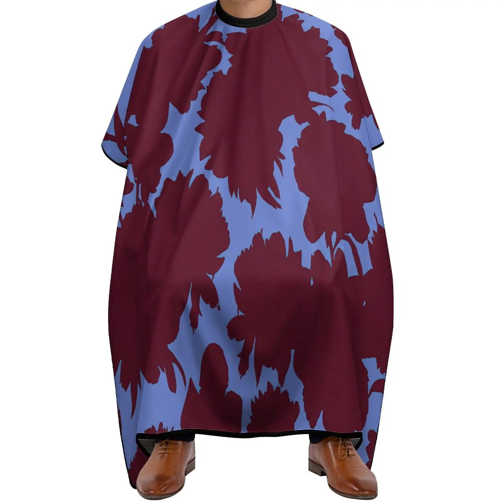 

Нейлоновая Парикмахерская накидка, водонепроницаемая большая накидка для стрижки волос, женская накидка с регулируемой защелкой, винтажные цветы