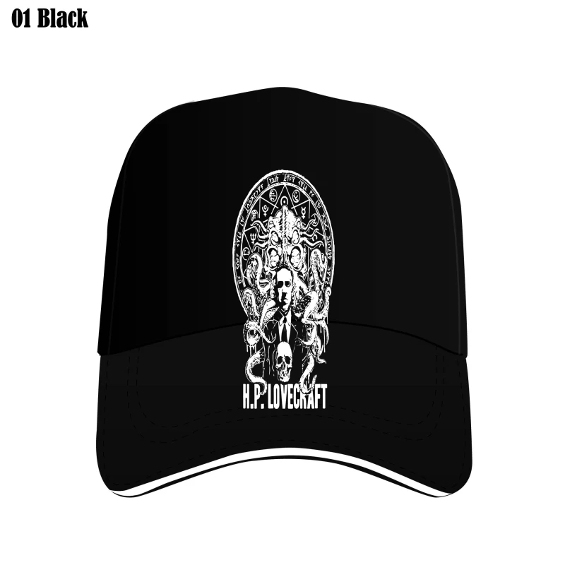 

New 2022 Outdoor Boy Cotton Men H.P. Lovecraft- Classic Cthulhu Apparel Bill Hats Black Cheap Custom Hat