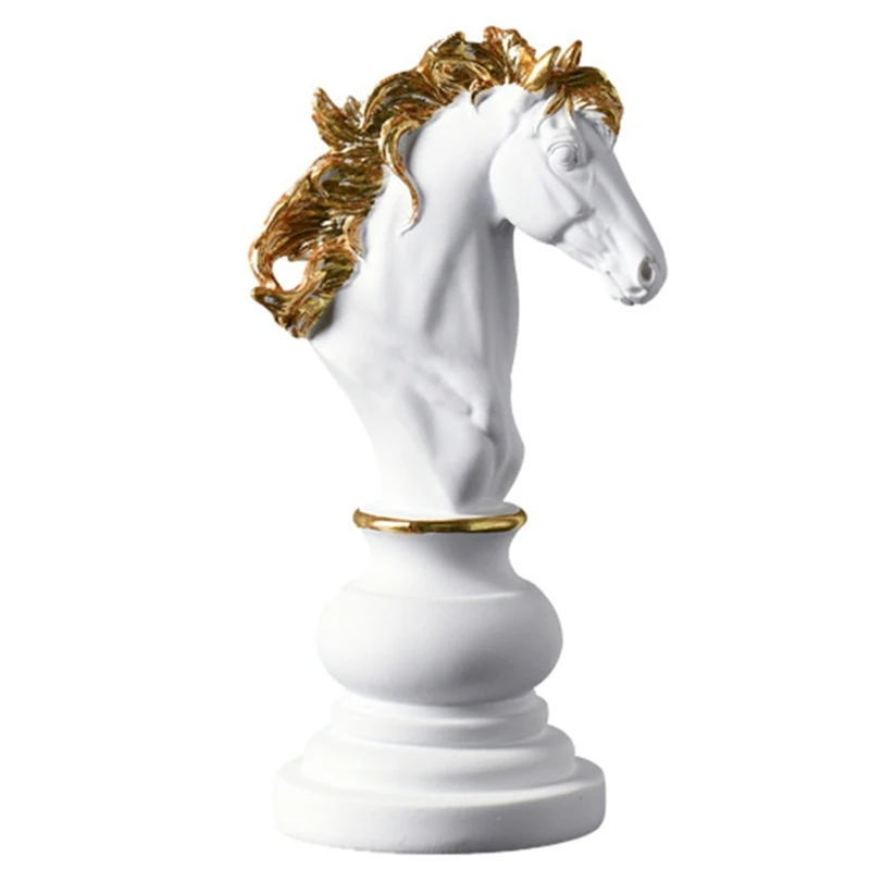 

Chess Statue Decor Desktop Ornaments Art Figurines Office Study Chessmen Sculpture Home Decors Garden Decor Miniatures