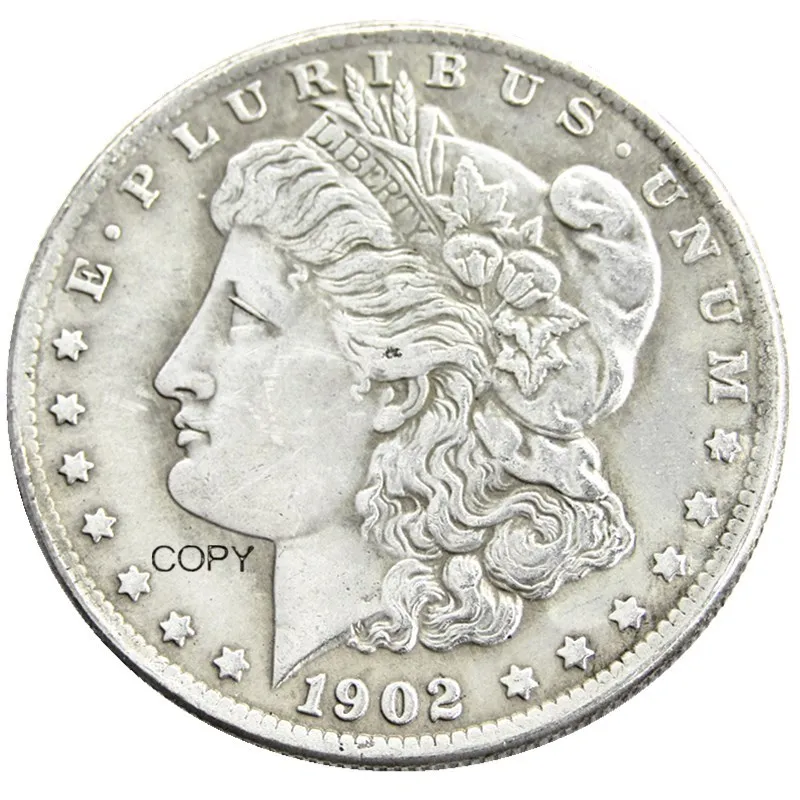 

US 1902-S Morgan Dollar Silver Plated Copy Coin