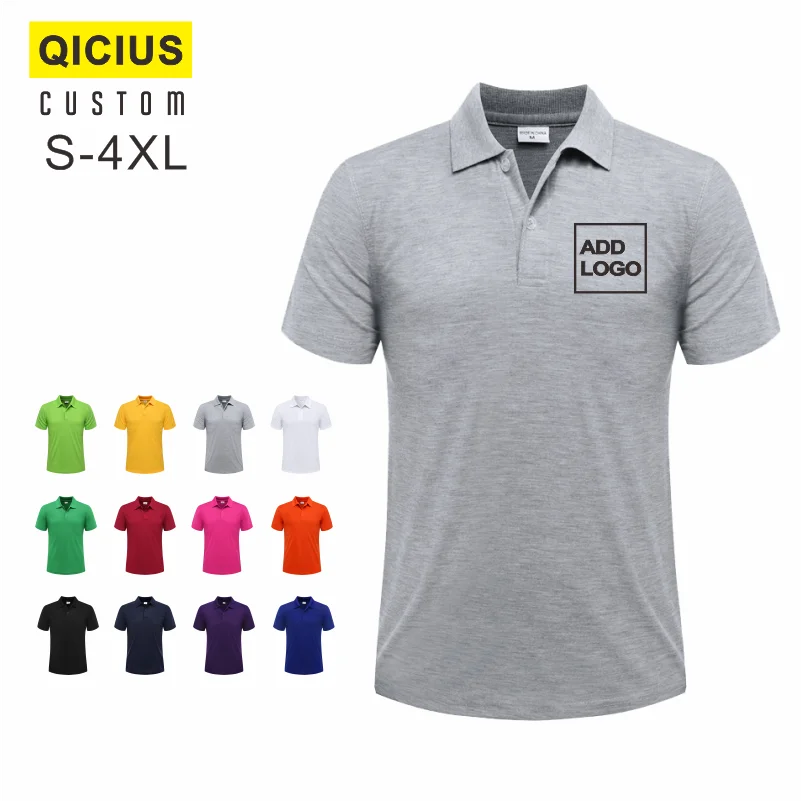Summer Men's Tops DIY Brand Custom Unisex Style Mens Polo Shirts Embroidered Printed Logo With Short Sleeve Golf Clothing