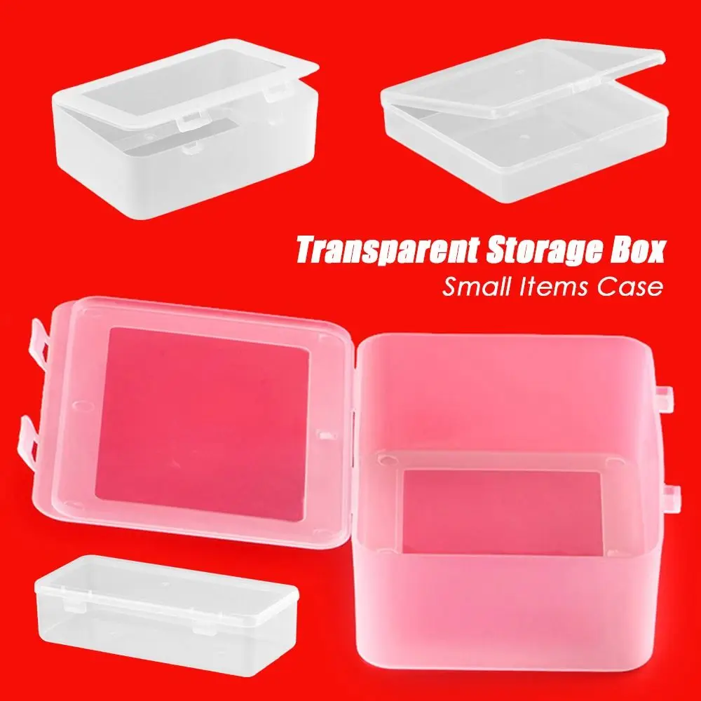 

Square Plastic Fishing Tools Accessories Transparent Storage Box Jewelry Beads Container Packing Boxes Small Items Case