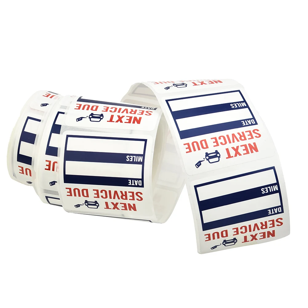 

Oil Change Stickers Reminder Sticker Stickers Windo 150pcs/roll 2*2inch Clear Lite Brand New Durbale High Quality