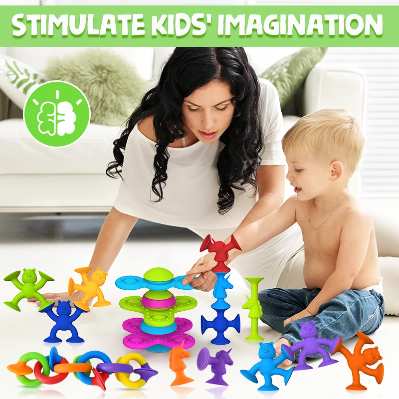 Детские сенсорные игрушки бруксизм развивает интеллект игрушка на присоске для