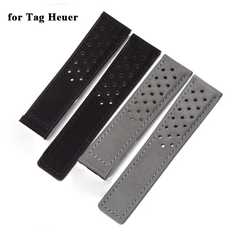 

Genuine Leather Watch Strap 22mm for Tag Heuer Aquaracer Wrist Band Replacement Bracelet Men Women Sport Watch Band Accessories