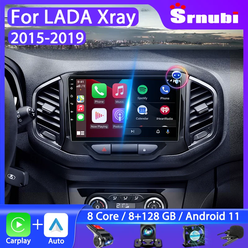 Автомагнитола Srnubi, 2 Din, Android, для LADA Xray X Ray 2015-2019