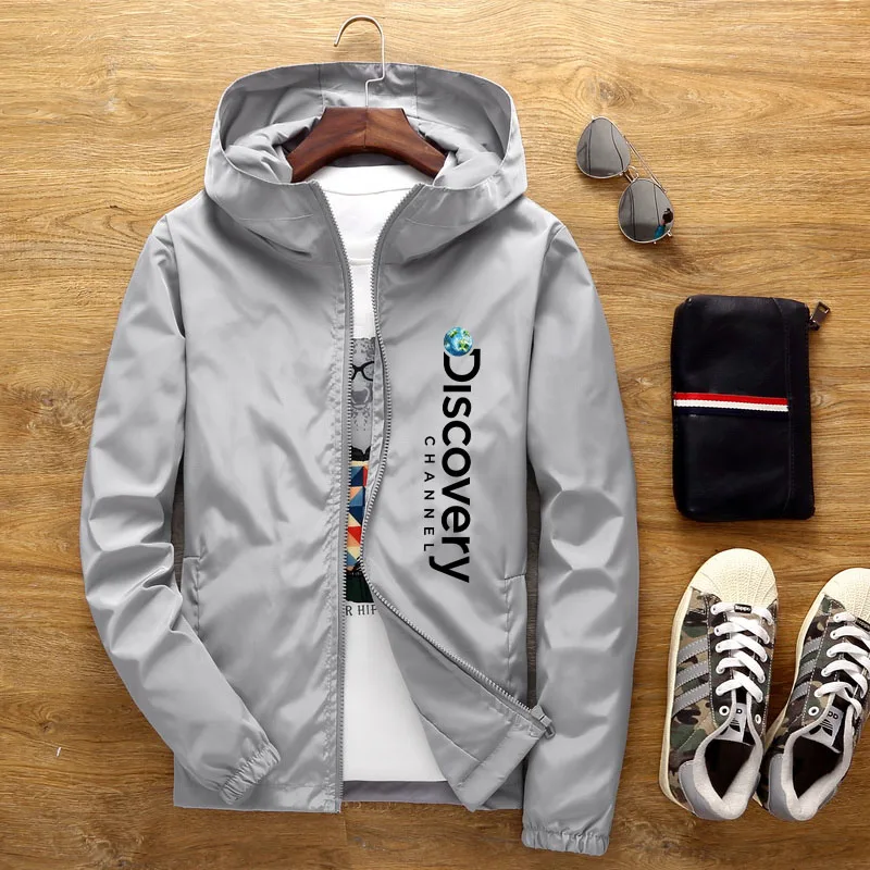 2023 Men's New Popular Printed Windproof Jacket Men's Windbreaker Adventure Scholar Jacket Outdoor Clothing Windbreaker