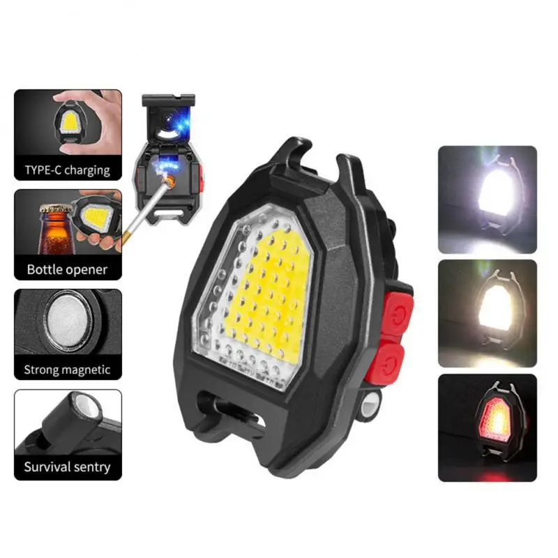 

COB Многофункциональный перезаряжаемый фонарик с 3 осветителями и отверткой