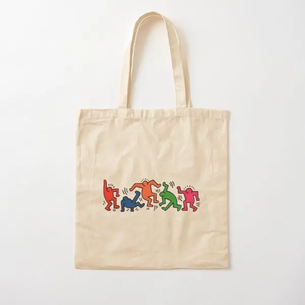 

Graphic Party Cotton Canvas Bag Reusable Handbag Grocery Shoulder Bag Casual Foldable Designer Shopper Fabric Unisex Travel