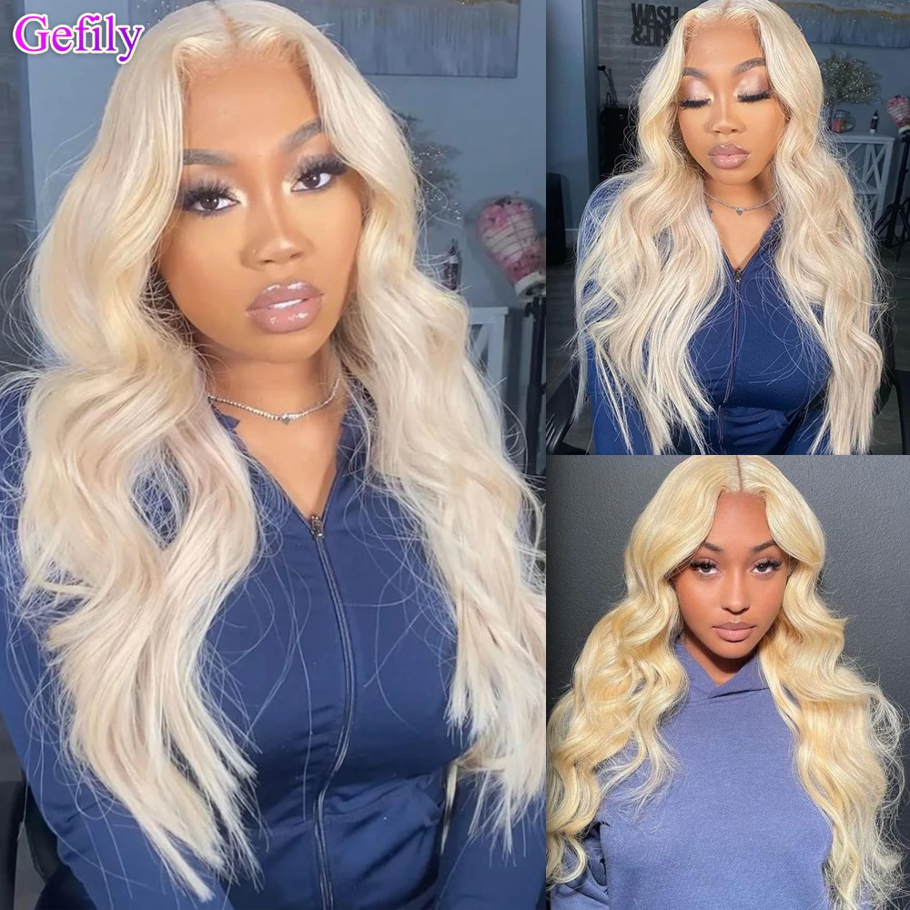

Gefily 613 волнистые кружевные медовые светлые кружевные передние человеческие волосы бразильские цветные 13x4 13x6 волнистые женские парики