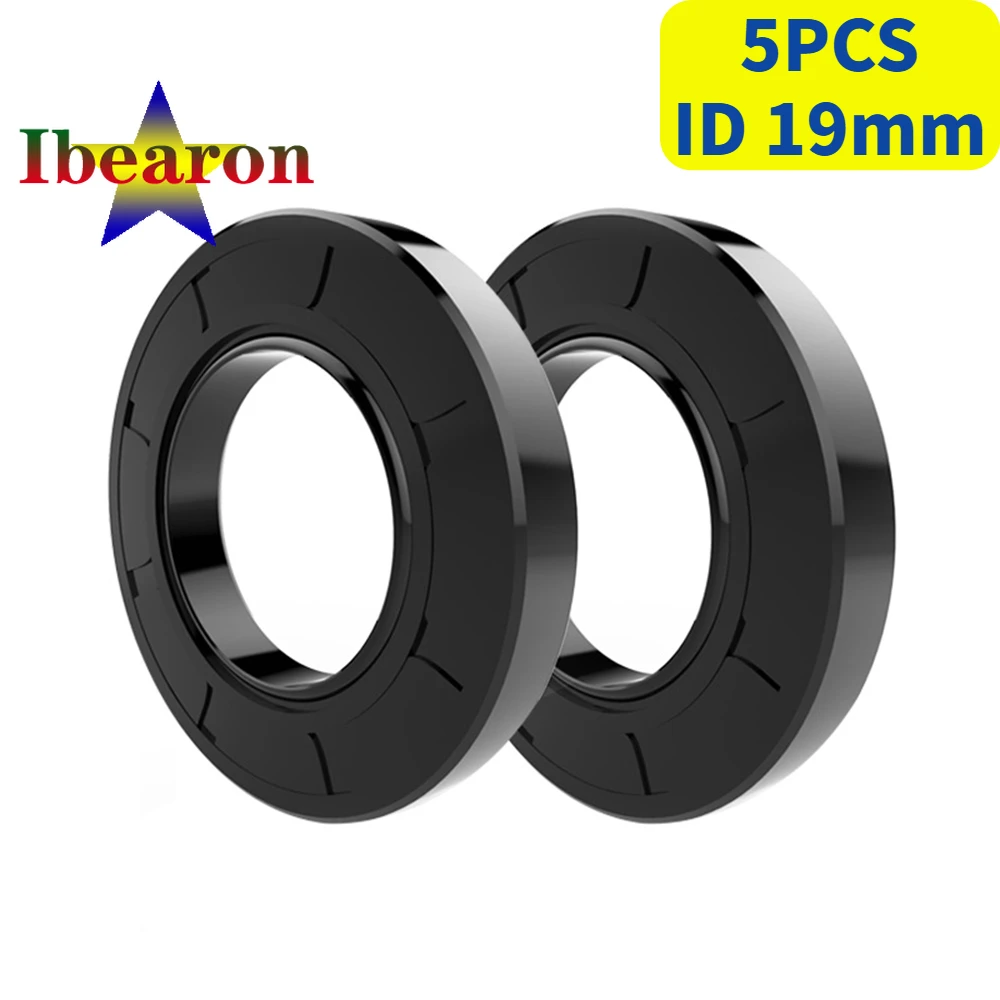 

5PCS TC ID 19mm Framework Oil Seal NBR(Nitrile Rubber Buna) Sealing Gasket High Quality Standard Parts