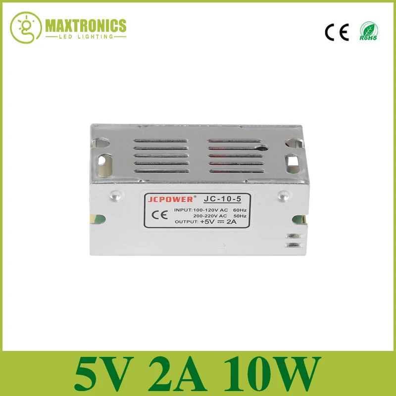 

Best quality 5V 2A 10W Switching Power Supply Driver for LED Strip AC 110-240V Input to DC 5V Free shipping