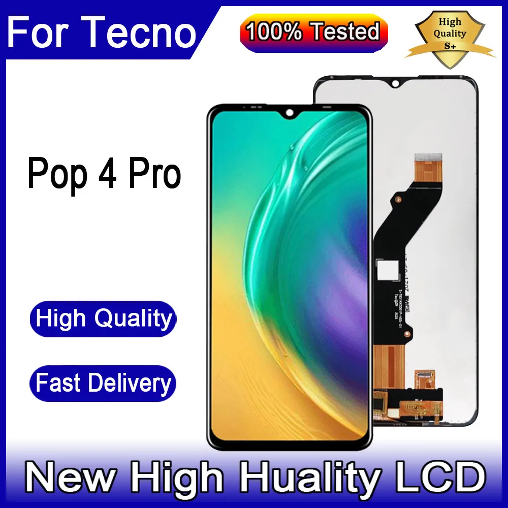 

For Tecno Pop 4 Pro BC3 LCD Display Digitizer Assembly Screen Replacement