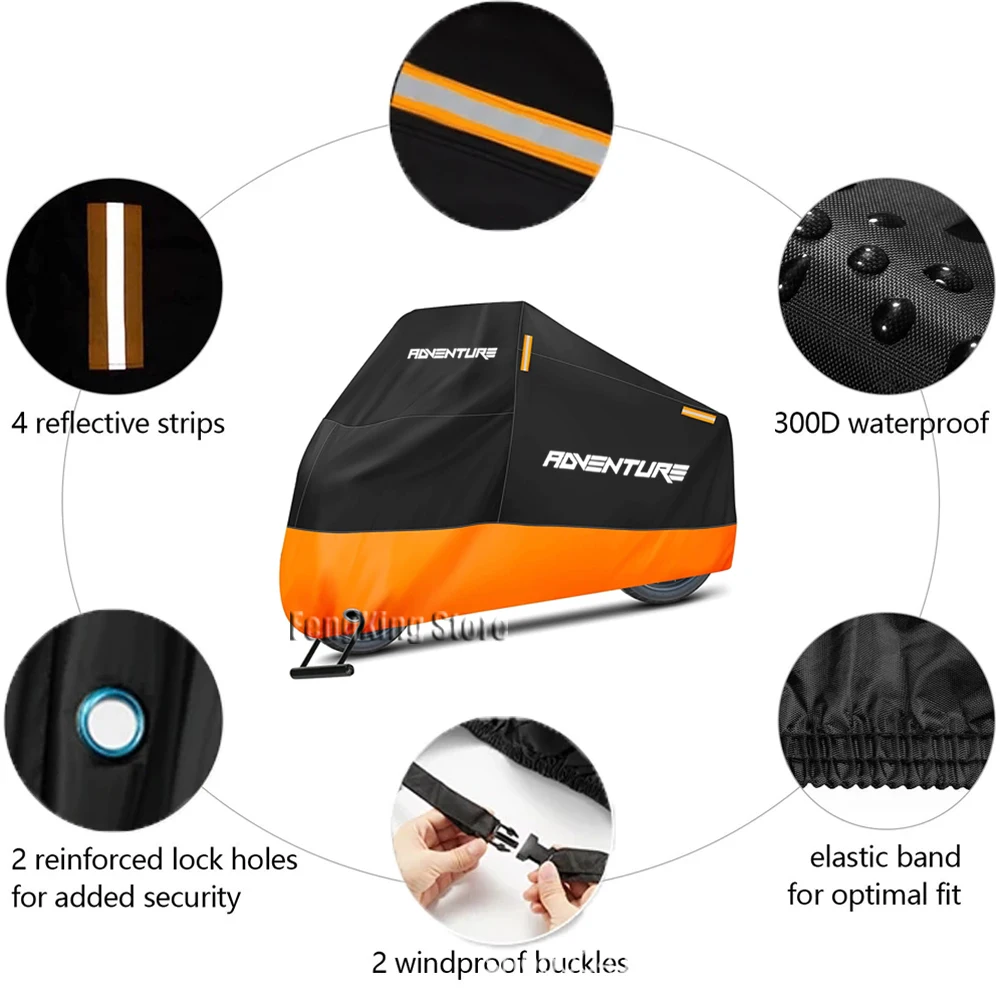 Чехол для мотоцикла 1290 Super Adventure Duke GT 1190 390 890 ADV 1090 R водонепроницаемый чехол с