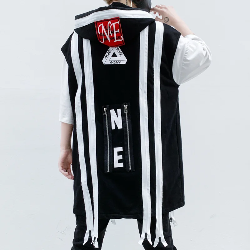 

Cool Boy's Stage Show Guitar Singers Punk Rock Music Festvial Vest Tank Harajuku Cosplay Costume