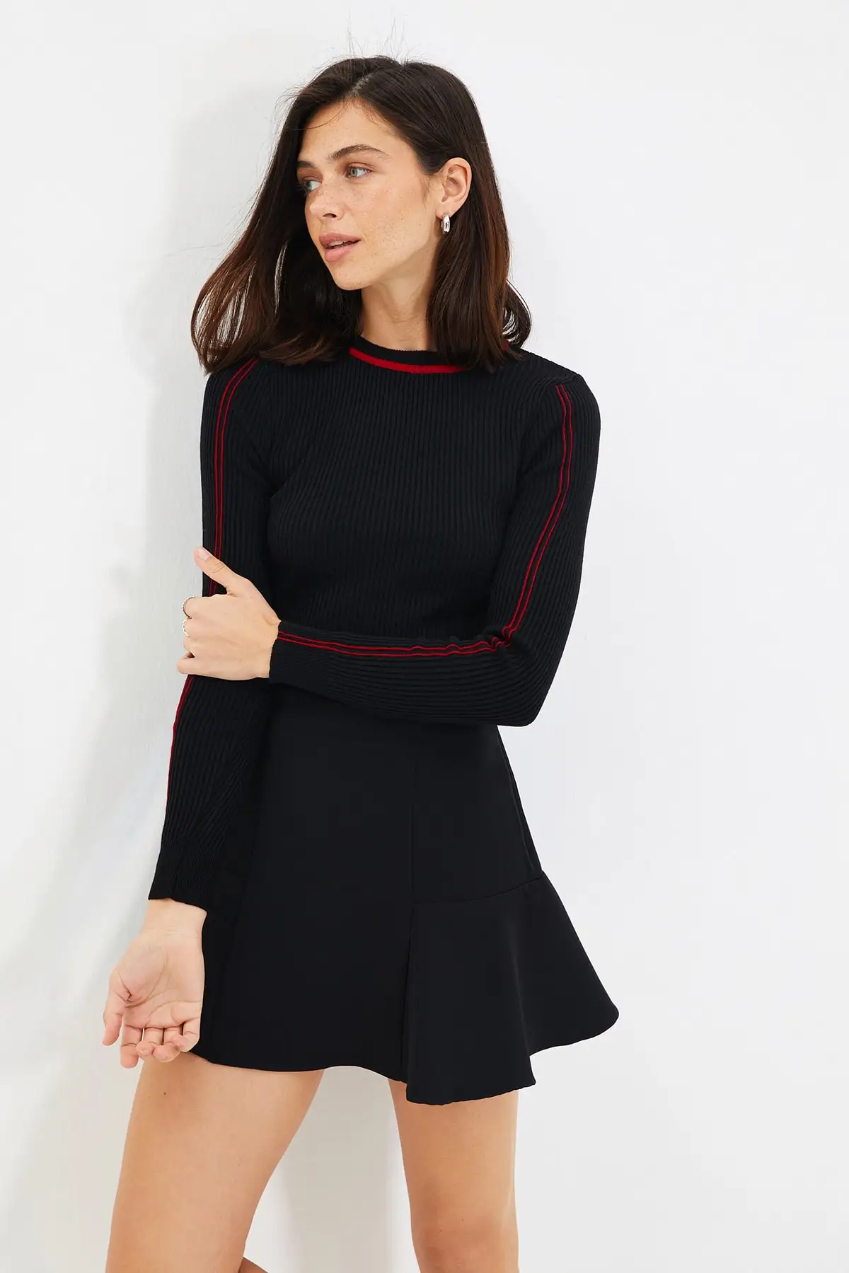 

Trendyol Bike Collar Striped Knitwear Sweater TWOAW22KZ1518