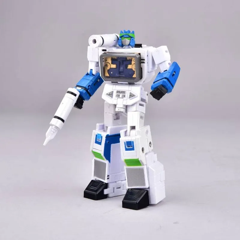 Фото 【В наличии】SD-01B Soundwave White: Премиальная окрашенная мини-фигурка-трансформер с кассетами Laserbeak и Ravage №5