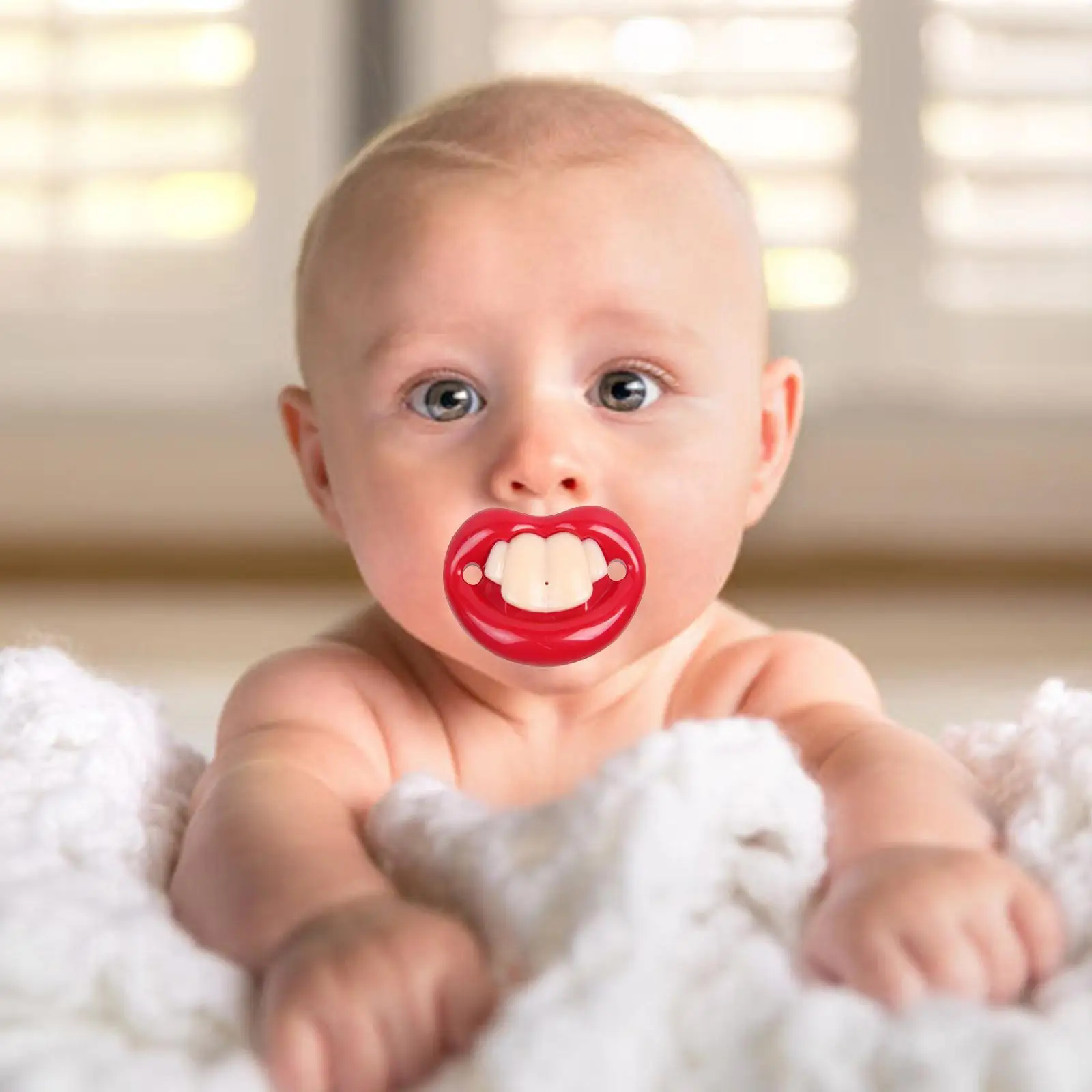 

Halloween Funny Buck Teeth Pacifier Chewable Nursing Teething Toys Party Tricky Game Props For Kids Infant
