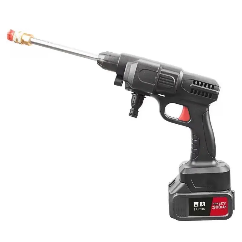 

Новинка 2021 Беспроводная Автомобильная стиральная машина перезаряжаемая электрическая моечная водяная пушка высокого давления Бытовая Ав...