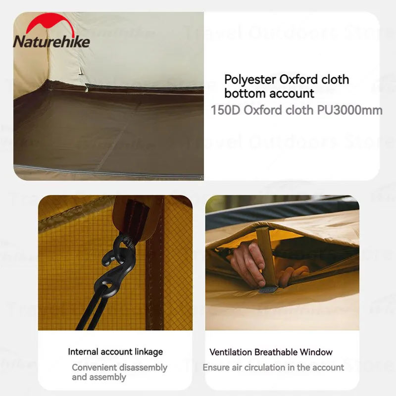 Naturehike 7 6 двухслойная легкая Модифицированная купольная палатка для всей семьи