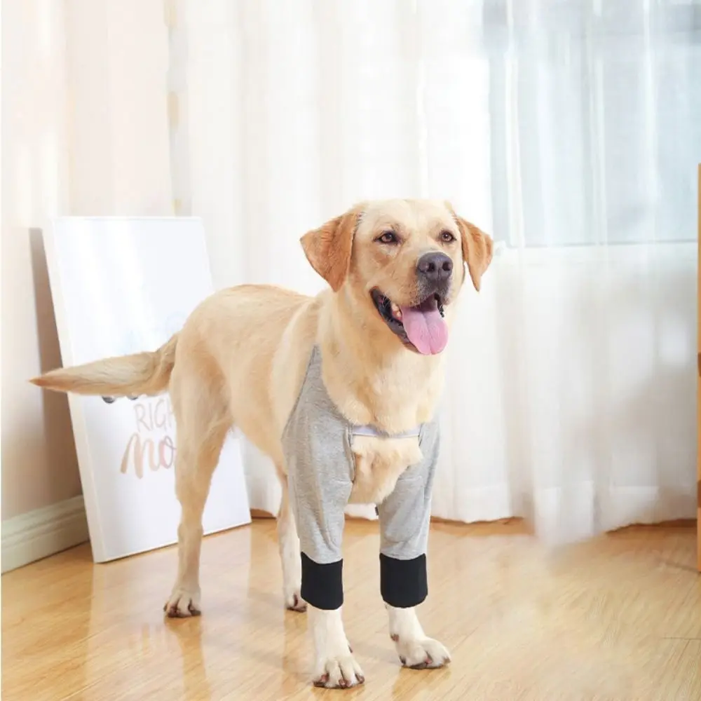 

Adjustable Dog Recovery Sleeve Cotton Breathable Dog Shoulder Support Soft Anti-lick Puppy Elbow Wrap For Dog Front Leg