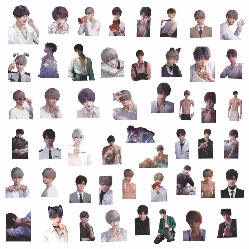 50 шт./компл. наклейка Любовь и глубокое пространство игра Rafayel персональный