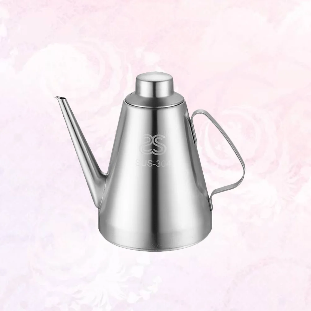 

Stainless Steel Oil Bottle Oil Dispenser Bottles Metal Oil Container Dressing Containers Kitchen Gadget for Kitchen Home