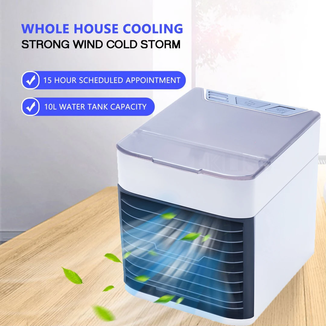 

Air Cooler Fan Portable Mini Air Conditioner Water Cooling Fan Air Conditioning for Room Summer Air Humidifier Purifier