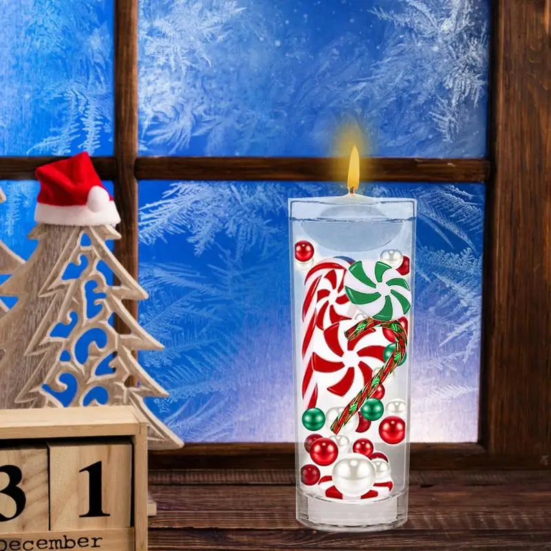 

Праздничный наполнитель для ВАЗ, декоративное украшение для вазы, конфет, жемчужин, украшение для стола, карафы, красные и белые конфеты, жем...