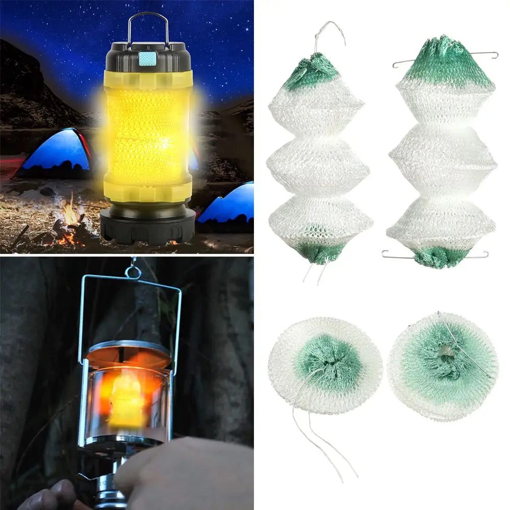 

Camping Accessories Safe Outdoor Tools Non-Polluting Gauze Mesh Gas Lamp Cover Lantern Mantles Mantles Spare Parts