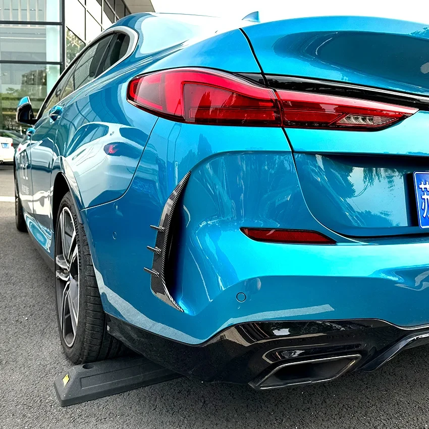 Фото 1 пара черных задних боковых спойлеров из ABS-пластика для BMW 2 серии F44 Gran Coupe M Sport 2020+ в стиле внешнего тюнинга №3