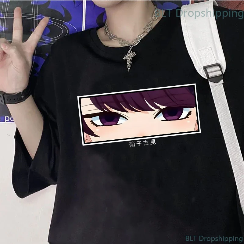 

Komi Can’t Communicate Anime Printing T-shirt Soft Casual Anime Funny Shouko Komi Tshirt 100% Cotton Plus Size Women Streetwear