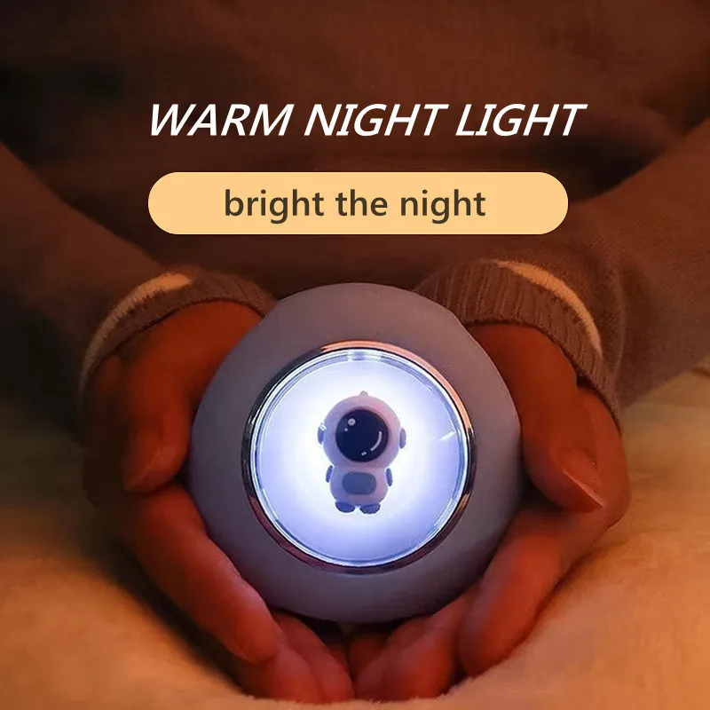 

Warm Mini Hand 4000mah Astronaut 2022 Night Winter Light with Heater Warmer Portable Charge Bank USB Power Portable