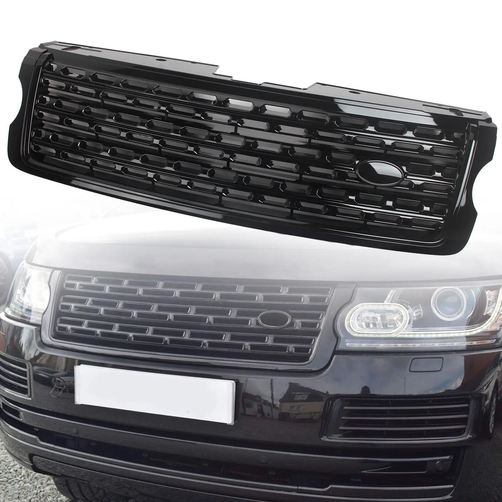 Передняя решетка радиатора для Land Rover Range Gloss Black LR052715 2013-2017 |