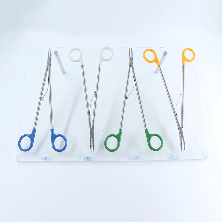 

endoscopic instruments medical titanium ligating clip applicator applier open