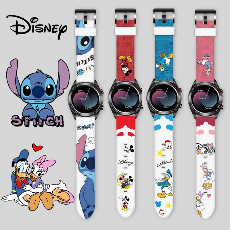 Новинка Браслет Disney Стич Дональд ремешок для Samsung Glory Huawei GT2 Смарт кавайный