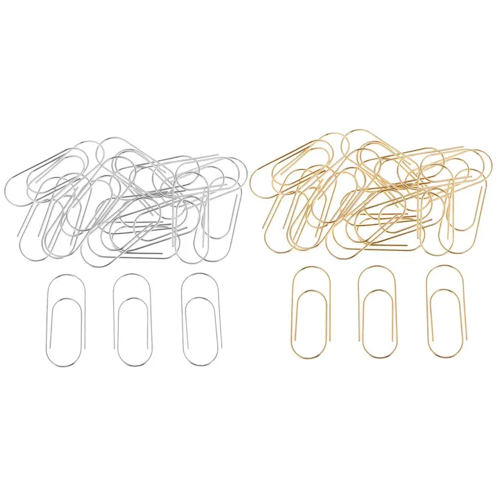 

20 Pieces 50mm Large Paper Clips Jumbo for Scratch Paper Tickets Document Receipts Coupons Organizing