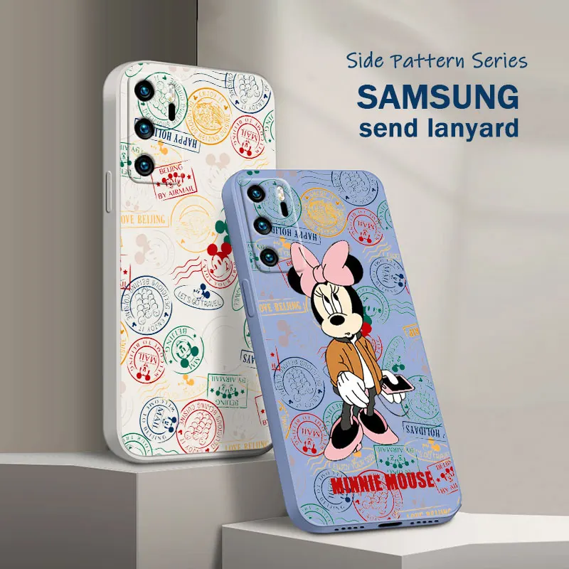

Mickey Minnie Cute Phone Case For OPPO A72 A57 A54S A53S A52 A31 A16S A9 A5 A1K A12 AX7 F21 F9 A5 Liquid Rope Soft Back Silicone