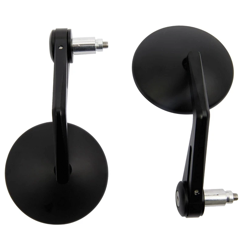 

1 Pair of Universal Rear View Round Motorcycle Scooter Side Mirrors Handlebar Mounting Rod Diameter 13-19 mm