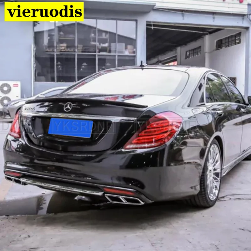 

Для Mercedes W222 спойлер S класс S63 фотосессия из углеродного волокна S300 S350 S400 S500 S550 S63 4-дверный седан 2014 и выше