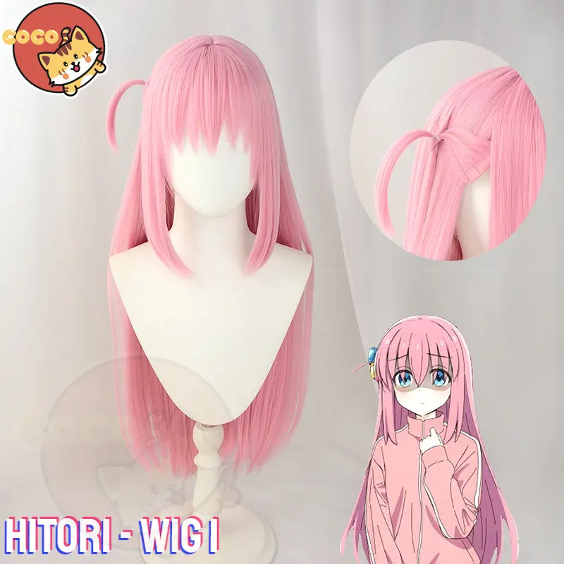 

CoCos Anime Bocchi The Rock Hitori Cosplay Wig Anime Cos Bocchi The Rock! Cosplay Hitori Gotoh Cosplay Pink Hair