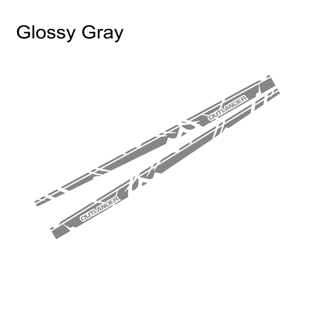 Для Mitsubishi Outlander 1 2 3 XL Phev Автомобильная дверь боковая длинная полоса наклейки виниловая пленка Декор Наклейка тюнинг автомобильные аксессуары
