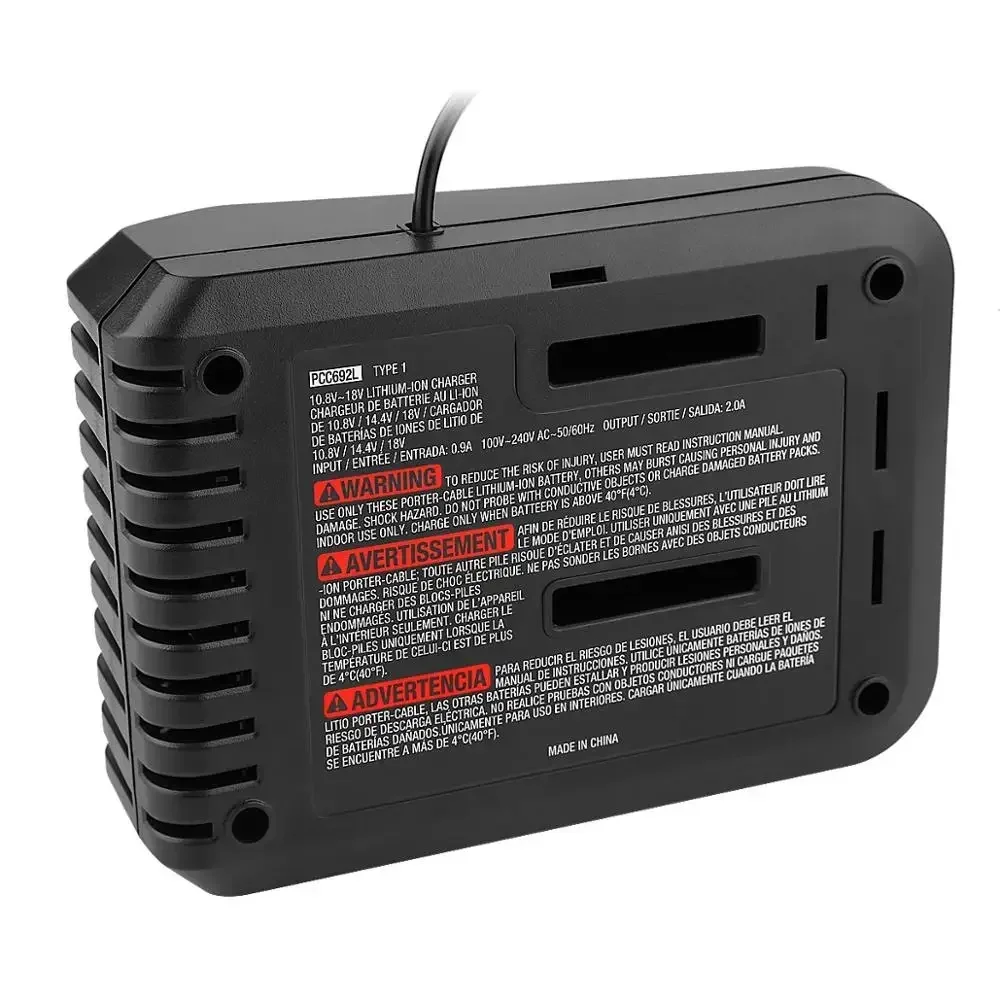 PCC692L Lithium Battery Charger For Black Decker Porter Cable for Stanley 10.8V-20V PCC690L FMC692L FMC690L FMC688 FMC686