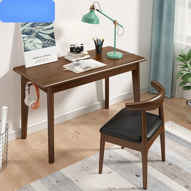 

Современный простой компьютерный стол в скандинавском стиле, стол из массива дерева, простой письменный стол, офисная мебель